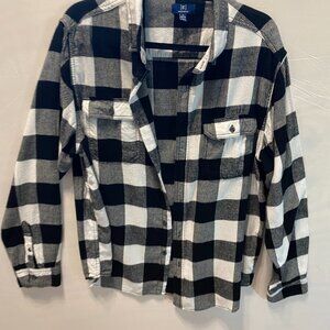 George Men's Classic Fit Button-Down Shirt Long Sleeve Size XL Flannel